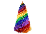 6ft Rainbow Spiral Christmas Tree, 1248 Branch Tips, Colorful PVC Artificial Holiday Tree with 84468367