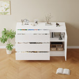 Wooden side cabinet with hidden drawers W1320P242621