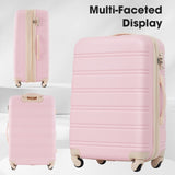 3 Piece Luggage Set Hardside Spinner Suitcase with TSA Lock 20" 24' 28" Available PP191030AAU