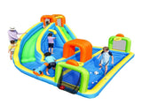 SunSports Inflatable Water Slide with 450W Blower, Kids Backyard Water Park with Climbing Wall, 80940679