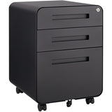 3 Drawer Mobile File Cabinet Under Desk Office,Simple Style Versatile Storage Cabinet for W124782438