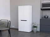 White 5-Shelf Kitchen Pantry B062P175069