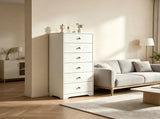 () 6-Drawer Particleboard Chest with Melamine Finish 19.07*15.75*48.27in White 91730104