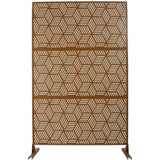 Outdoor & Indoor Privacy Metal Privacy 76" H48" W, Freestanding Decorative Privacy W465P193272
