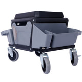 Heavy Duty Mechanic Stool 330lbs Load Capability, Garage Stool Wheels, Rolling Creeper 88533942
