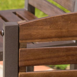 Milos Outdoor Acacia Wood Barstool 57485.00DBRN