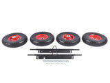 Solid Never Flat Tires All-Terrain Wheel Kit Replacement for Honda EU3000is Generator 47928350