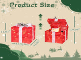 12in Motorized Pop-up Gift Box with Santa, Outdoor Christmas Decorations with Motor & 60 LED Lights, 64899974