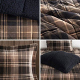 Full/Queen Plush to Sherpa Down Alternative Comforter Set B035100505