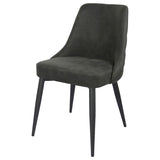 Light Grey Curved Back Side Chair B062P153713