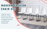 Classic White PU Leather Chair - A Fashionable Seat Suitable for Modern Minimalist and Industrial W3226P279062