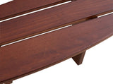 Outdoor 6 Person Picnic Table, 6 person Round Picnic Table with 3 Built-in Benches, Umbrella Hole, 21425761