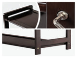 26.8*9.84*35.4in 6-Tier Flat Bamboo Shoe Rack, Coffee Color 30964611