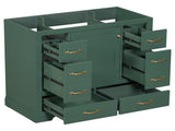 36" Bathroom Vanity without Sink, Cabinet Base Only, Six Drawers, Multi-Functional Drawer Divider, WF307973AAF