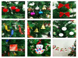 6ft artificial Christmas tree with LED energy-saving lights, including 195 pendant tree skirts and 98228460
