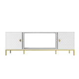 70 Inch TV Stand, Heavy Duty Wood Media Entertainment Center Console with Cabinet Storage & Open T3609P332396