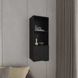 Obregon 43" Tall One-Door Wall Cabinet with Two Open Shelves, Medicine Cabinet B200P235848