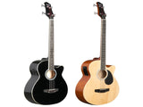 GMB101 4 string Electric Acoustic Bass Guitar w/ 4-Band Equalizer EQ-7545R Black 88915173