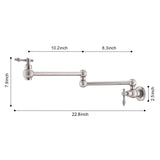Wall Mount Folding Kitchen Pot Filler Faucet W2287P153394