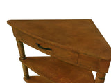 33.8'' Small Triangle Table, Wood Side Table for Small Spaces/ Living Room, 3 Tier End 82781296