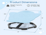 Kids Sensory Swivel Chair 360&deg Spin, 220lbs Capacity, Elephant Design, PP/Metal, Anti-Slip Pads 58299811