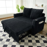 Sleeper Couch w/Pull Out Bed, Modern Corduroy Convertible Sleeper Bed, Small Love seat W1825P333318