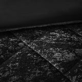 Full/Queen Velvet Comforter Set with Throw Pillow B03595937