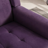 Modern Soft Velvet Material Ergonomics Accent Chair Living Room Chair Bedroom Chair Home Chair With W676P313949