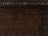 Traditional Design Dark Cherry Finish with Gold Tipping 1pc Nightstand of 3x Drawers Formal Style B01163511