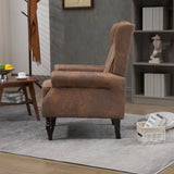 COOLMORE Wood Frame Armchair, Modern Accent Chair Lounge Chair with Sturdy Wood Legs for Living Room W395109982