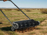 19in Push Spike Aerator, Heavy Duty Rolling Lawn Aerator, Rotary Spike Lawn Aerator, Manual Aeration 19150241