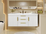 36'' Wall Mounted Vanity, Floating Storage Cabinet with 2 Drawers, Solid Wood N710P253035K