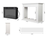 SF103-18G HA209-25 18 Inch White Wood Cabinet Style 1400W Single Color / Fake Wood / Heating Wire / 67440467