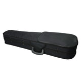 Durable Cloth Fluff Triangle Shape Case with Beige Lining for 4/4 Violin Black 66355833