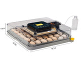 48H Pro 48-Egg Incubator 110V 85W, Fully Automatic Egg Turner, LED Egg Candler, Auto Temperature & 83766358
