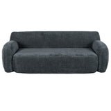 U_Style 81.5" Minimalist Compression Sofa, Curved Design, 3-Seater Casual Sofa for Living Rooms, N711P192002E