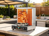 Grill Machine, 13lbs Capacity, Chicken Shawarma Cooker Machine with 2 Burners 04123128