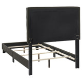 Charcoal Tufted Twin Panel Bed B062P153538