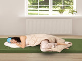 75"D x 30"W x 2.5"H sleeping mat for camping green 75799408