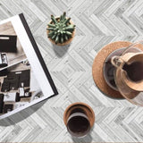 40 Pcs Grey Wood Grain Flooring Tiles Self-Adhesive PVC Floor,Waterproof & Wear-Resistant,Easy DIY 13822980