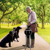 Hold 187.4 Lbs Folding 2-in-1 Folding Cane Seat ,Thickening Travel Seat and Cane, Four-Leg Folding 79062086