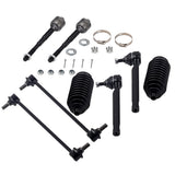 10pcs Front Lower Control Arms Sway Bar Tie Rods Kit Fit for Honda Odyssey 2005 - 2009 D601007, 98216380