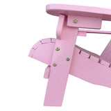 Outdoor or indoor Wood children Adirondack chair,pink 81392363