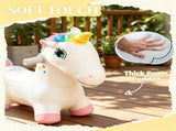6V Electric Kids Ride On Unicorn Battery Powered Animal Toy with Music, Foot Pedal & Forward 78386139