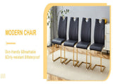 Modern dining chair with PU cushion seat dining chair Living Room Chair Upholstered chair with W2920P490736
