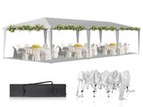 10x30ft Outdoor Pop Up Canopy, Portable Instant Canopy Tent for Outdoor Events Party Wedding 25570781
