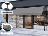 118.1"D x 47.2"W x"H Retractable Awning Grey 70526258