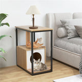 26"H cat coffee table cat furniture tail table cat house with scratching post 96229714