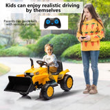 ZNTS 12V Kids Ride on Tractor Electric Excavator Battery Powered Motorized Car for Kids Ages 3-6, with W1811P154760