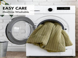 3PCS Full/Queen Waffle Washed Comforter Set B035P341104